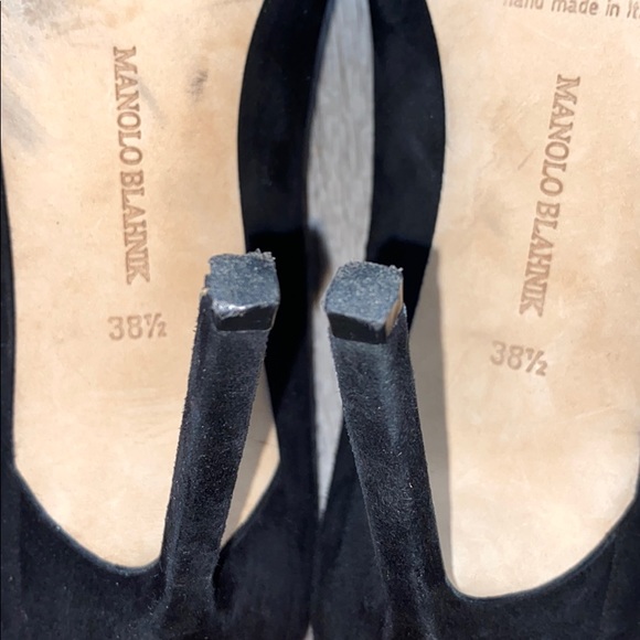 Manolo Blahnik BB 105mm suede pumps - Picture 6 of 6